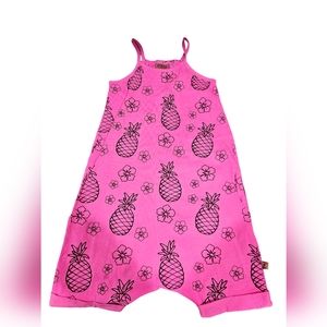 Frankie & Sue Jagger Pineapple Jumper Size 12-18M Neon Pink NWT MSRP $66